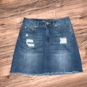 Blue jean skirt